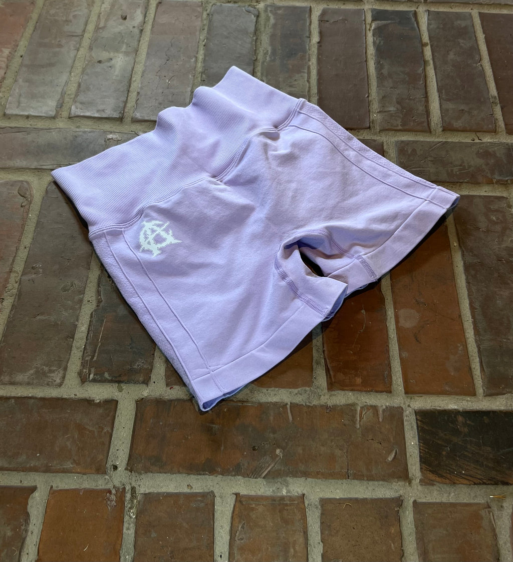 Absolute Anarchy Women’s gym shorts (Lavender)